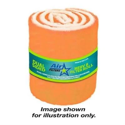 AIRSTAR SOLUTIONS INC Orange Bonded Tackified 10 sq. ft. Media Roll Air Filter / Aquarium / HVAC (5')