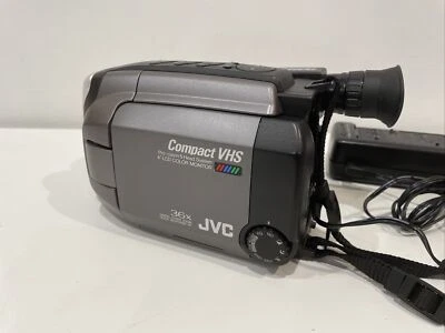 JVC GR-AXM80 Compact VHS Camcorder VHS-C Tapes Japan Made - Image 1 of 4