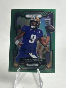 2024 Panini Prizm Draft Picks - Michael Penix Jr. #101 Green Prizm (RC) Huskies - Picture 1 of 2