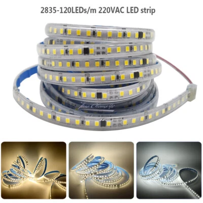 220V 2825 LED strip light 120LEDs/m with IC IP67 Outdoor Waterproof LED Tape - Image 1 of 4