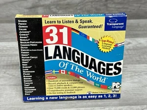31 Languages of the World, Transparent Language, 2 CDs Windows Mac - Picture 1 of 3