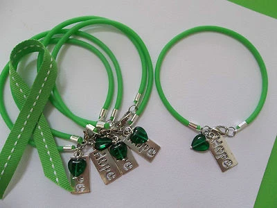 PULSERAS DE CONCIENTIZACIÓN SOBRE EL CÁNCER DE VEJIGA/LINFOMA/HÍGADO/O HÍGADO CORAZÓN ESPERANZA 5-' Foto 1 de 2
