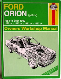 Haynes - Ford Orion 1983 - Sept 1990 (Petrol) Owners Workshop Manual Barely Used - Picture 1 of 7
