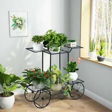 6-Tier Garden Cart Stand Flower Rack Display Decor Flower Pot Plant Holder Home