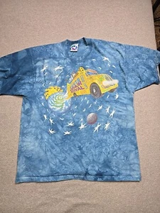 Vintage Further Festival Shirt Mens Large Liquid Blue Tye Dye Grateful Dead 1996 - Picture 1 of 16
