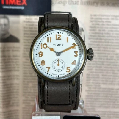 Reloj Timex Midget Cuarzo 38mm Hombre Esfera Blanca Redondo TW2R87900 Usado Japón Foto 1 de 4
