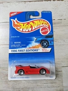 Vintage Hot Wheels 1996 First Editions Ferrari F50 14917 Collector #377 NEW - Picture 1 of 4