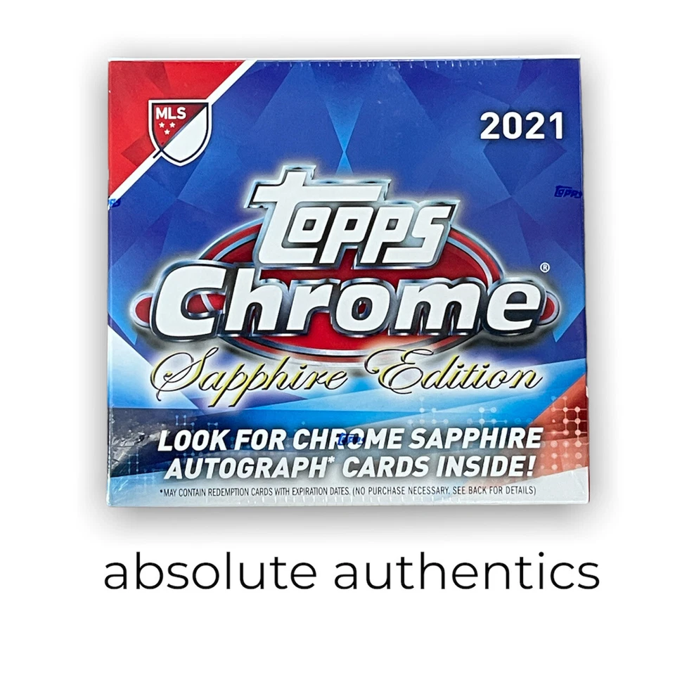 2021 Topps Chrome MLS Sapphire Hobby Box - Image 1 of 1