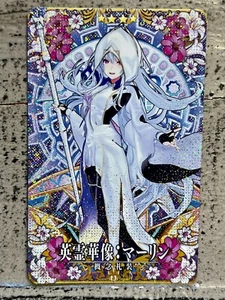 Fate Grand Order FGO Arcade Card Caster Prototype Merlin Sculpture Holo - Picture 1 of 3