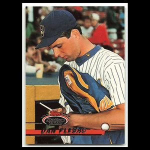 Dan Plesac #24 1993 Topps Stadium Club Milwaukee Brewers Baseball Card MLB NM - Picture 1 of 3