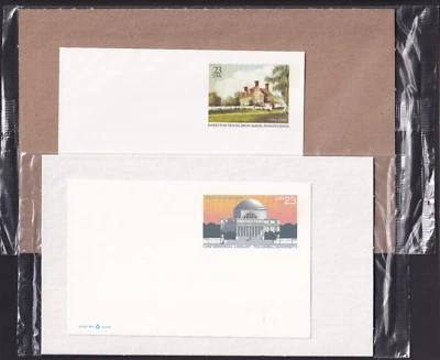 Scott #UX405-UX406 Columbia U & Harriton House PA 23c Stamped Entire Envelope - Image 1 of 3