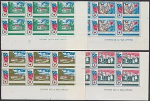 SAMOA 1967 Red Cross set imprint blocks of 6 MNH............................K729 - Picture 1 of 1