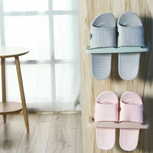 Wandmontage Slipper Sandalen Aufbewahrung Regal Hängeregal Schuhe Organizer Halter - Bild 1 von 10