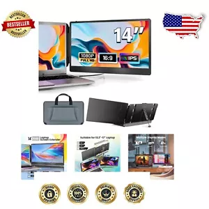 High-Definition 14" Laptop Screen Extender - Perfect for Multitasking & Gaming - Picture 1 of 14