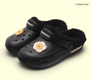 Kakao Friends Choonsik Womens Fur Lined Clogs Sandals ✅Multiple Size ✅Expedited - Picture 1 of 5
