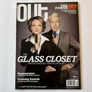 ANDERSON COOPER JODIE FOSTER OUT Magazine May 2007 LGBTQ+ Fashion POWER 50 - Bild 1 von 2
