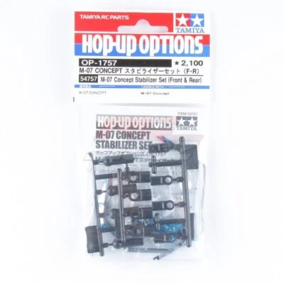 Tamiya 54757 RC Car M-07/M08 Concept Chassis Front & Rear Stabilizer Set Hop Ups - Image 1 of 2