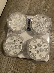 Underwater Submersible LED Lights RGB Remote Control Battery Operated Waterproof - Picture 1 of 2