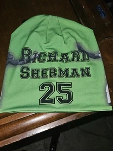 SEATTLE SEAHAWKS RICHARD SHERMAN beanie hat tobbogan NFLPA - Picture 1 of 2