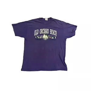Vintage Rare Old orchard beach sailing location shirt XL Purple - Picture 1 of 4