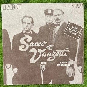 Joan Baez/Ennio Morricone - Sacco Et Vanzetti/Here's To You - Og France 45 in PS - Picture 1 of 4