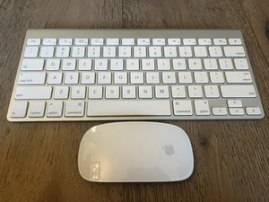 Apple A1314 / 1296 Wireless Keyboard + Magic Mouse Combo Set - 30-Day Warranty - Afbeelding 1 van 14
