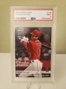 2018 Topps Now #136J SHOHEI OHTANI (大谷 翔平) Japanese Kanji /3418 RC PSA 9 - Bild 1 von 3