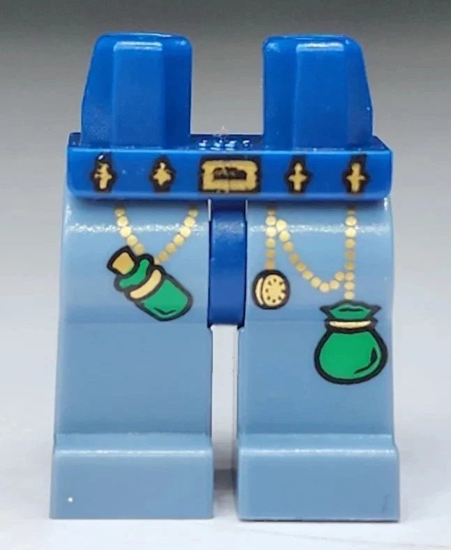 NUEVO LEGO® Minifigura Pierna Parte Arena Azul Poción Bolsa Mágica Buen Castillo Mago 5614 Foto 1 de 1