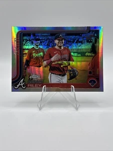 2025 Topps Chrome - Austin Riley rifrattore cromato variazione immagine - Braves SP - Foto 1 di 7