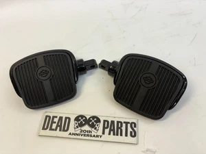 Harley mini black OEM highway platform footboards floorboards pegs 50500124 - Picture 1 of 3