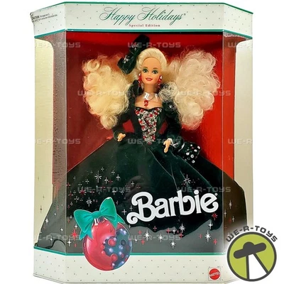 Boneca Barbie Happy Holidays edição especial 1991 Mattel 1871 - Imagem 1 de 4