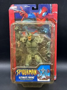 2004 Spiderman ULTIMATE RHINO w SMASH n CHRUSH ACTION Marvel Toy Biz LOOK HERE - Picture 1 of 7