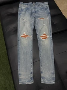 Größe 34 - Amiri Jeans 100 % authentisch blau orange MX1 schneller Versand $ 1090 - Bild 1 von 15