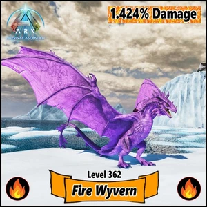 ARK Survival Ascended PC/PS5/XBOX PVE TOP STAT LILLA FIRE WYVERN 1424% Damage 🔥 - Bild 1 von 2