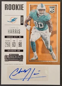 2017 Panini Contenders Rookie Ticket Autograph #122 Charles Harris RC Auto - Bild 1 von 2