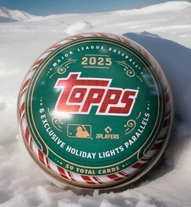 2025 Topps HOLIDAY BASEBALL TIN 177 Cards MLB - Picture 1 of 10