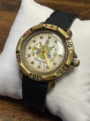 Reloj de pulsera vintage Vostok Amphibia para hombre URSS Guardia Fronteriza raro Foto 1 de 2