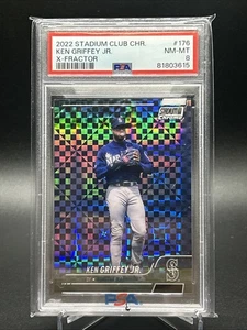 2022 Topps Stadium Club Chrome - Ken Griffey Jr #176 X-fractor PSA 8 - Picture 1 of 1