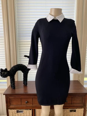 LAUREN Ralph Lauren Black Knit Dress - Wednesday Addams Style size S petite - Image 1 of 4