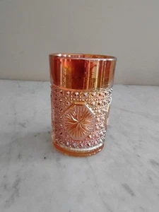 (4) Imperial Marigold Carnival Star Medallion 4" Tumblers - Picture 1 of 6