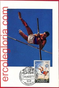 63725 - ESPAÑA - Historia Postal - Juego de 2 TARJETAS MÁXIMAS - Juego Olímpico - 1972 - Imagen 1 de 1