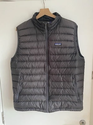 Patagonia Gilet Men’s XL Grey Goose Down Sweater Vest Jacket Mens - Image 1 of 4