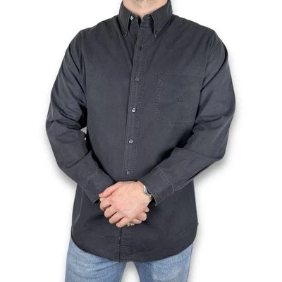 Vintage Chaps Ralph Lauren Button Down Shirt,  Black / Dark Grey, Large (S1481) - Image 1 of 4