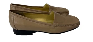 Bellini Genuine Leather Loafer Shoes Tan Flats Neutral Boho Preppy Women Sz 5.5 - Picture 1 of 13