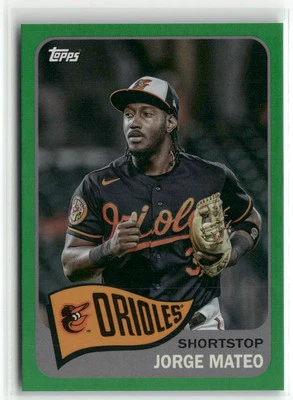 2023 Topps Archives #103 Jorge Mateo Green Foil #/99 ☘️1F4 - Image 1 of 2