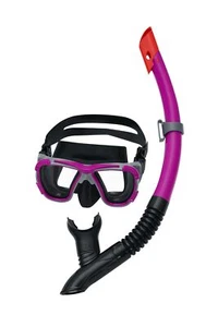 Bestway Inspira Pro Mask and Snorkel Set Pink/Black - Picture 1 of 9