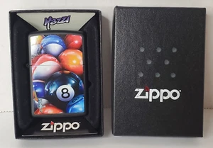 Mazzi Zippo Lighter Eight Ball (8 Ball) Pool Balls - New in Box Unstruck - Picture 1 of 7
