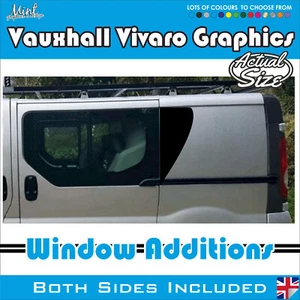 Calcomanías laterales adhesivas gráficos furgoneta 320 Vauxhall Vivaro adiciones ventana cámper - Imagen 1 de 5