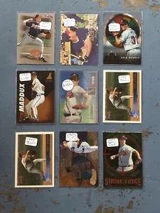 9 Greg Maddox Baseball Cards - Picture 1 of 12