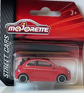 Fiat 500 Italian Family Car Model Toy Red Diecast 1:60-1:64 Scale Majorette - Picture 1 of 1